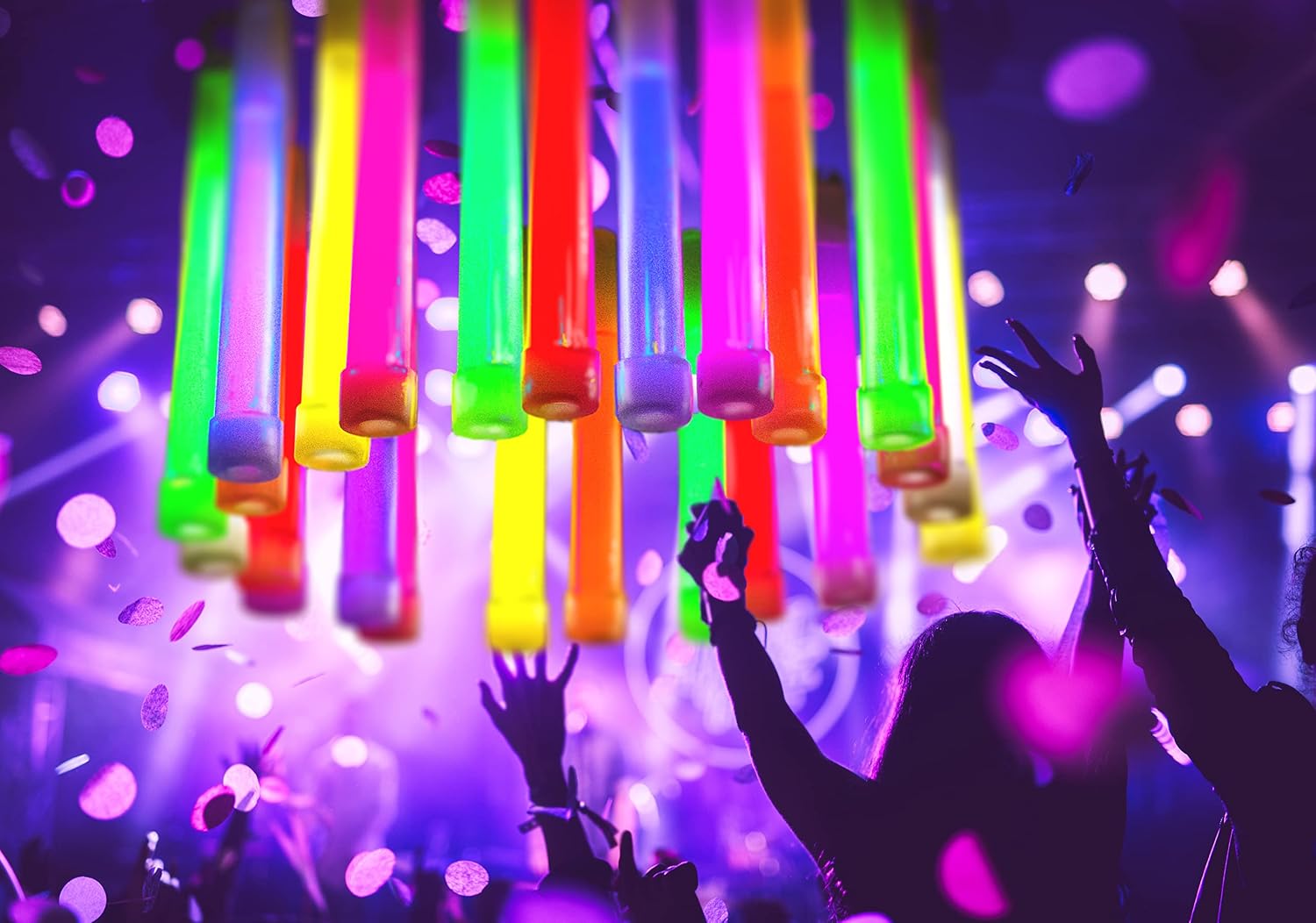 PartySticks Glow Sticks Party Supplies for Kids and Adults (30pk Assorted) - 6 Inch Bulk Glow Light Up Sticks Party Favors, Glow in the Dark Party Decorations, Waterproof Nontoxic Glow Necklaces - Image 5