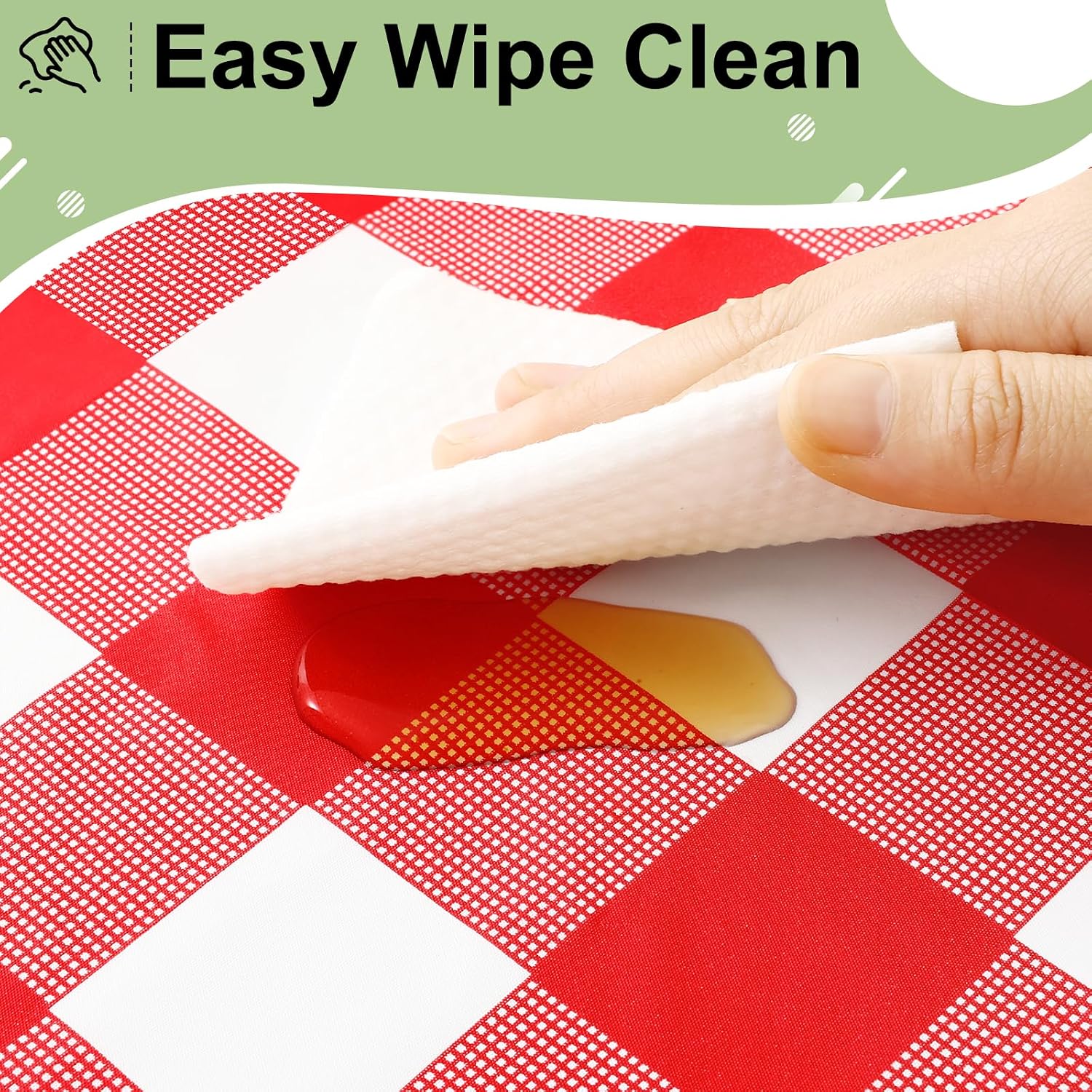 misaya 12 Packs Buffalo Disposable Table Cloth, 54 x 108 Inch Waterproof Plastic Tablecloth, Rectangle Red and White Checkered Table Covers for Picnic, Birthday, Party, Back to School - Image 5