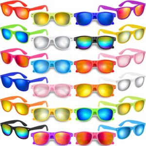 12 Pack Neon Sunglasses with Colorf...