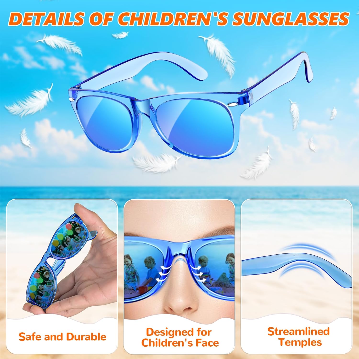 Party Favors Kids Sunglasses Bulk - 24 Packs Neon Sunglasses for Kid Age 3-8, UV400 Protection Party Sunglasses Goodie Bags Stuffers for kids Birthday Party Supply, End of the Year Gifts For Students - Image 8