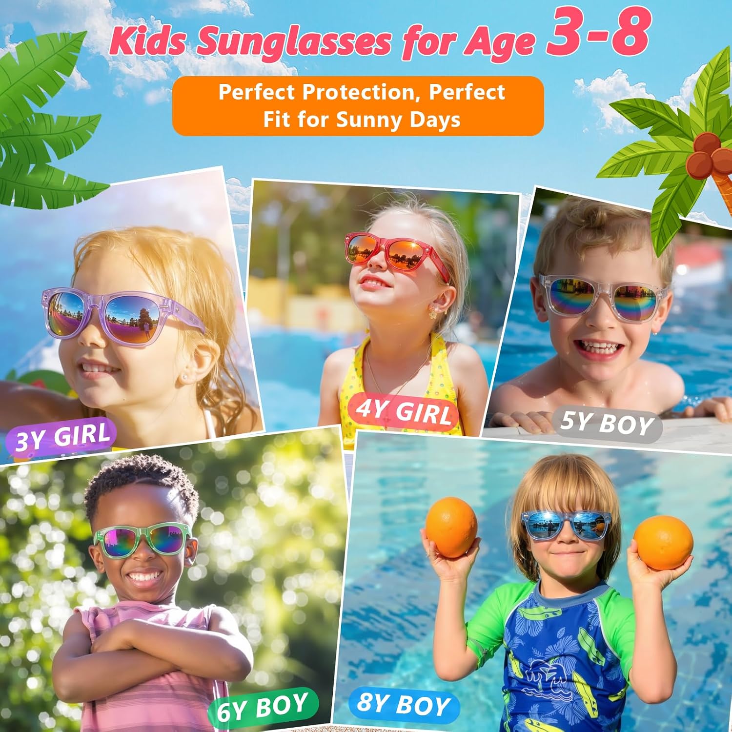 Kids Sunglasses Bulk Party Favors - 24Packs Boys Girls Sunglasses for Kids Age 3-8, Neon Sunglass with UV400 Protection, Goodie Bags Stuffers for Kid Birthday Party Supplies, End of Year Student Gifts - Image 4