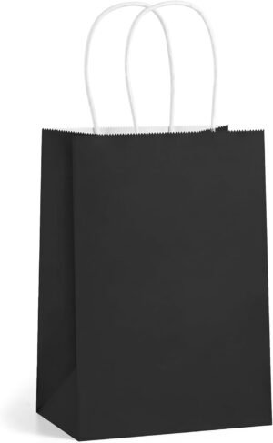 BagDream Black Gift Bags 5.25x3x8 S...