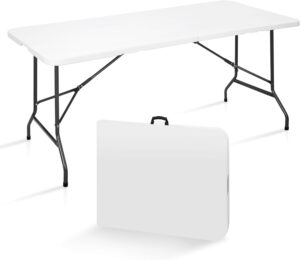 SUPER DEAL 6FT Folding Table for In...