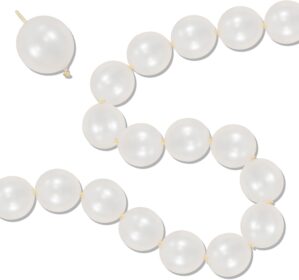 Pearl White Linking Balloons, 100PC...