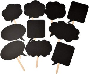 Photo Booth Props Kit,Writable Blac...
