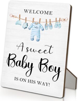 Baby Shower Sign 5″X7″,...