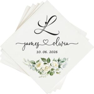 Personalized Cocktail Napkins Weddi...