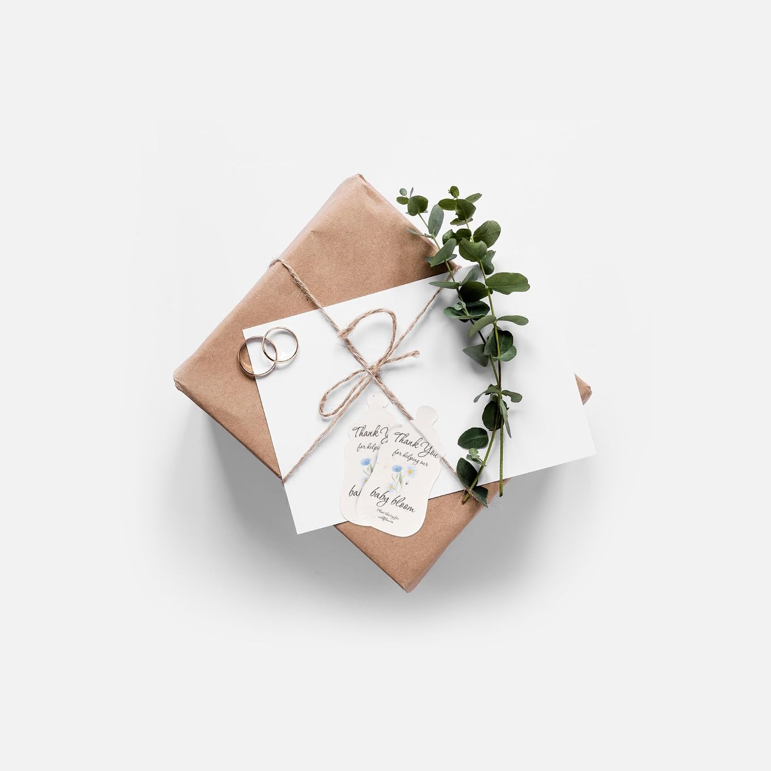 15pcs Blue Baby Bottle-Shaped Gift Tags with Wildflower Seeds - Writable Gift Wrap Tags for Baby Showers, Mother's Day Present, Party Favors, DIY Crafts, & Earth Day Decorations - Image 9