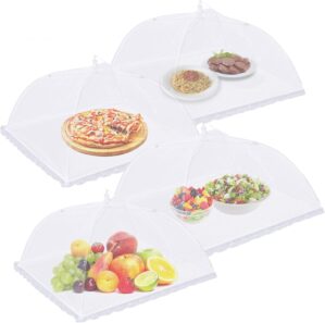 4 Pack Mesh Food Covers 17 inch, La...