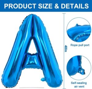 TONIFUL 40 Inch Large Blue Letter A...