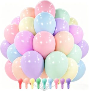 PartyWoo Pastel Balloons 100pcs 12 ...