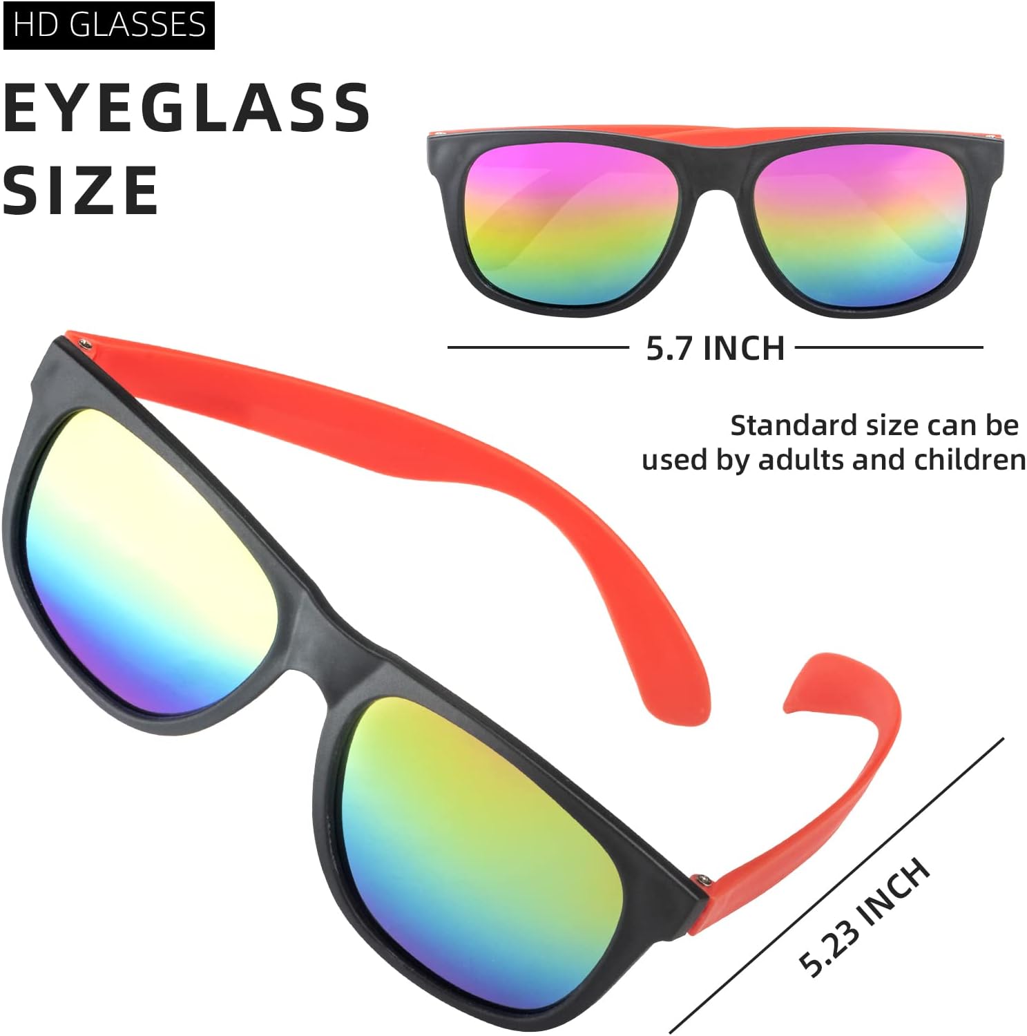 Neon Party Sunglasses,28 Pack 7 Colors Bulk Sunglasses for Adults and Teens,80’s Retro Style Party Favors for Summer Pool,Beach,Birthday,Graduation,Outdoor Party Supplies,Goody Bag Favors - Image 3