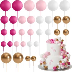 ASTARON 32 Pcs Ball Cake Topper Dec...
