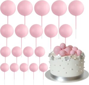 ASTARON 20 Pcs Ball Cake Topper Dec...