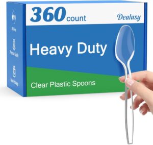 Dealusy 360 Count Clear Plastic Spo...