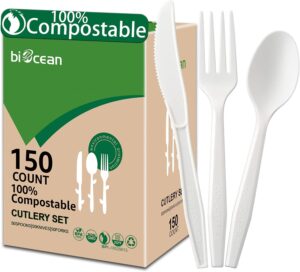 100%Compostable No Plastic Knives D...