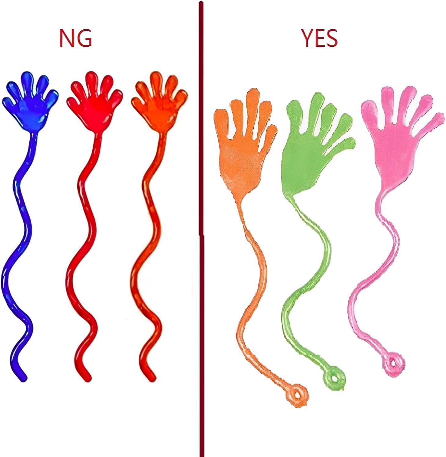 Tuko 20PCS Sticky Hands, Sticky Finger, Kids' Party Favor Sets, Fun Toys, Party Favors, Wacky Fun Stretchy Sticky Hands, Halloween Party Favors, Birthday Parties, Toys for Sensory Kids,20PCS - Image 3