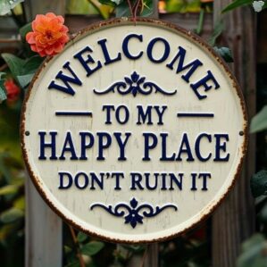 1PC Rustic Metal Welcome Sign Vinta...