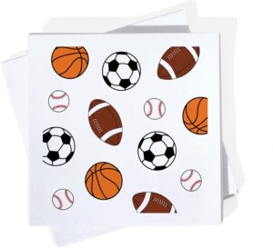 Sports Napkins Assorted Ball Design...
