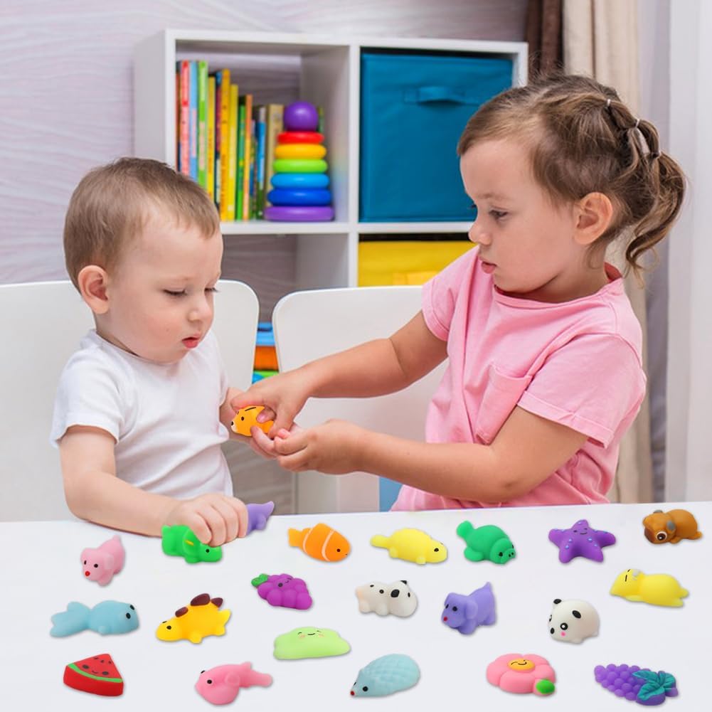 30 Pack Squishy Toys, Kawaii Squishies Party Favors for Kids 4-8 8-12 Treasure Box Toys for Classroom Birthday Xmas Gifts Goodie Bag Mini Animals Mochi Squishy Stress Relief Sensory Toys Random - Image 6