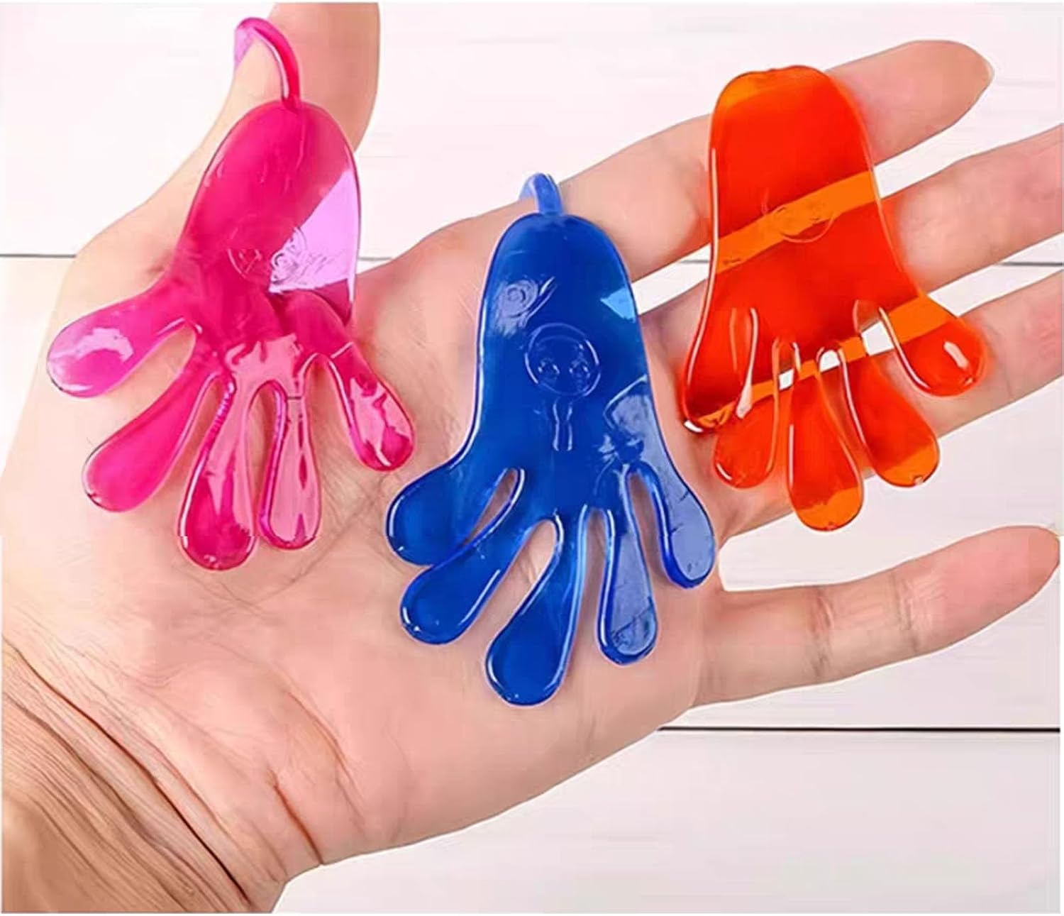 Tuko 20PCS Sticky Hands, Sticky Finger, Kids' Party Favor Sets, Fun Toys, Party Favors, Wacky Fun Stretchy Sticky Hands, Halloween Party Favors, Birthday Parties, Toys for Sensory Kids,20PCS - Image 6