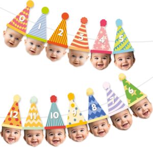 AnyDesign Birthday Hat Hanging Pape...