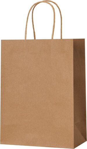 METAPRINT Brown Paper Gift Bags wit...