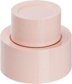 Goodluck 200PCS Disposable Pink Pla...