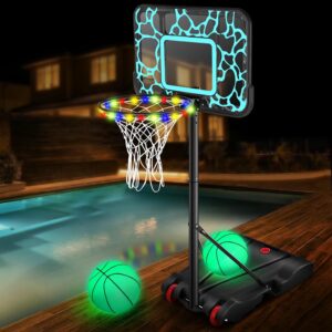 Pool Basketball Hoop 7-Height Adjus...