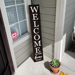 Vertical Wood Welcome Sign for Fron...