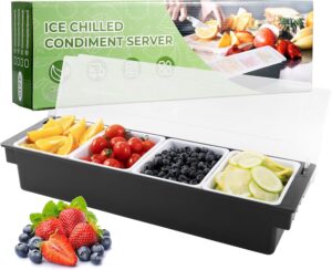 WICHEMI Condiment Container with Li...