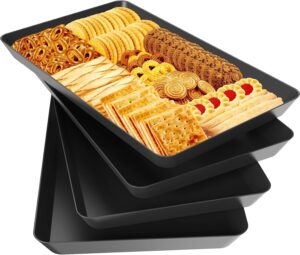WOWBOX 4 pcs Serving Tray for Enter...