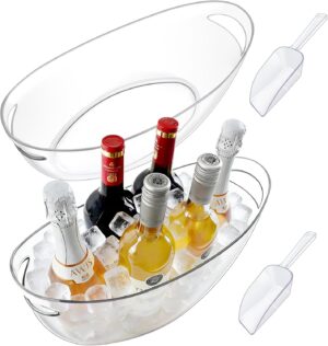 2-Pack Ice Buckets for Parties, 7.5...