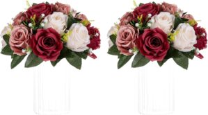 NUPTIO Artificial Flower Centrepiec...