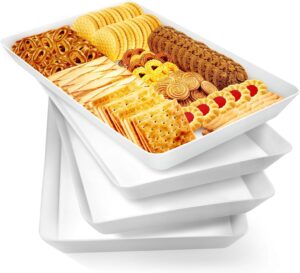 WOWBOX 4 pcs Serving Tray for Party...