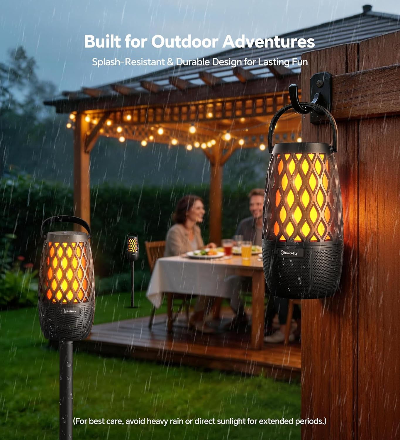 Outdoor Speakers Gifts for Men Bluetooth Speaker with Lights Multi-Sync up to 100 Speakers Auto-Pairing HD Stereo Sound Cool Stuff House Warming Gifts IPX5 Waterproof Lantern for Camp|Patio|Pool|Yard - Image 7