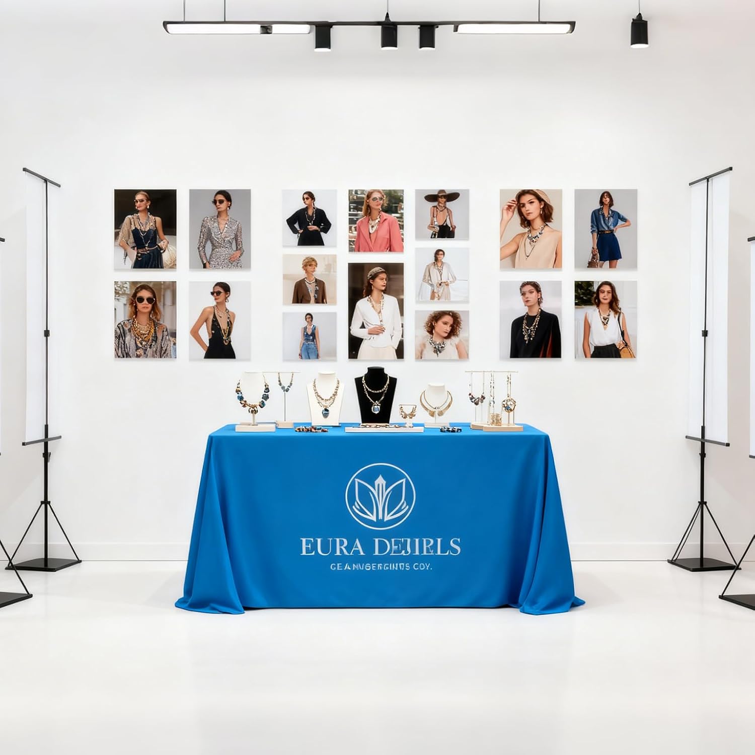 Custom Table Cloth with Business Logo Text Image 4/5/6/8/10FT Personalized Table Cloths for Business Tradeshow Events Company Shop School Welfare Organization (4FT Open Back) - Image 8