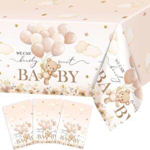 Avezano 3 Pcs Bear Baby Shower Tabl...