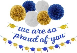 Navy-Blue White-Gold Party-Decorati...