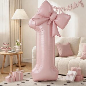 40 Inch Dusty Pink Number 1 with Bo...