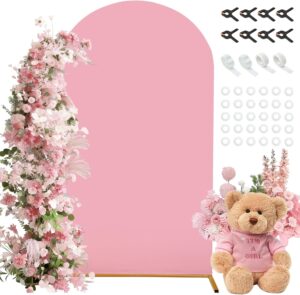 7.2FT Arch Backdrop Cover, Pink Spa...
