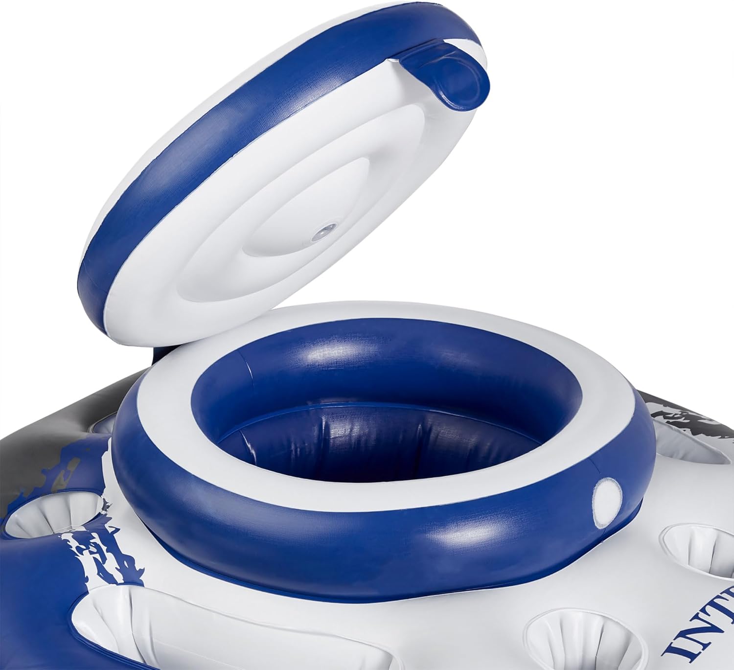 INTEX 56822EP Mega Chill Inflatable Cooler: Removable Ice Chest – 5 Built-in Cup Holders – 2 Durable Handles – Easy-to-Use Connectors – River Run Compatability - Image 3