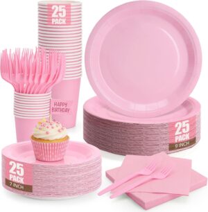 Light Pink Plates and Napkins Party...