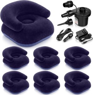 6 Pcs Inflatable Bean Bag Chair for...