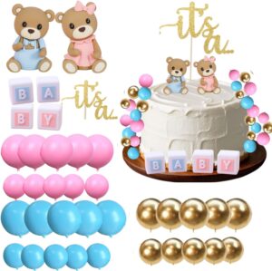 ALISSAR 37Pcs Bear Gender Reveal Ca...