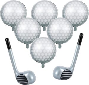 8 Pcs Golf Balloons Set 18” B...