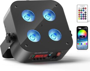 Mini Rechargeable Par Lights, 4 * 1...