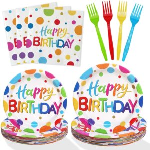 Multicolor Birthday Decorations Pla...