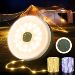 Camping String Lights, 32.8FT Recha...