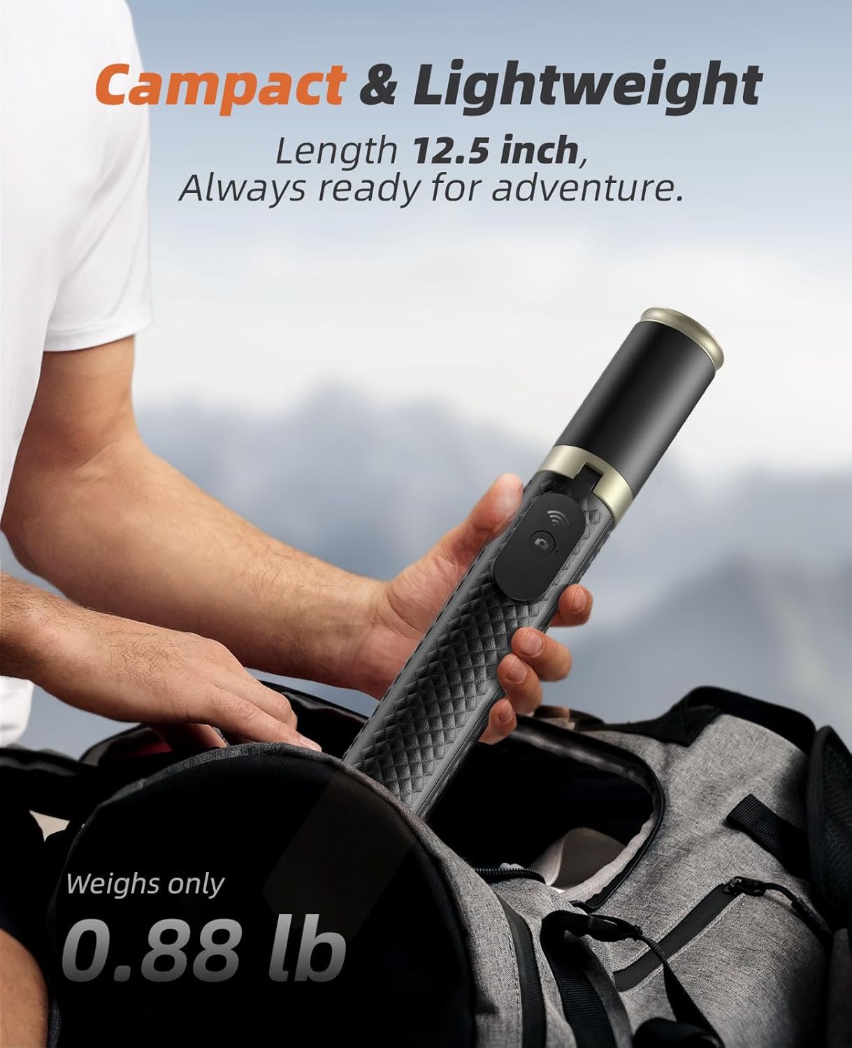 Vimose Phone Tripod & Selfie Stick with Remote, Portable, Lightweight for Video Recording Vlog, Extendable Travel Tripod Stand Compatible with iPhone Android, Black, 62" - Image 6